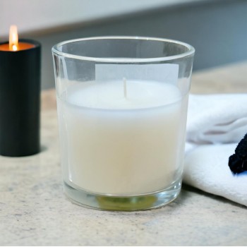 شمع بكاسه معطر منزلي فانيلا ابيض  8×7.5×7.5سم