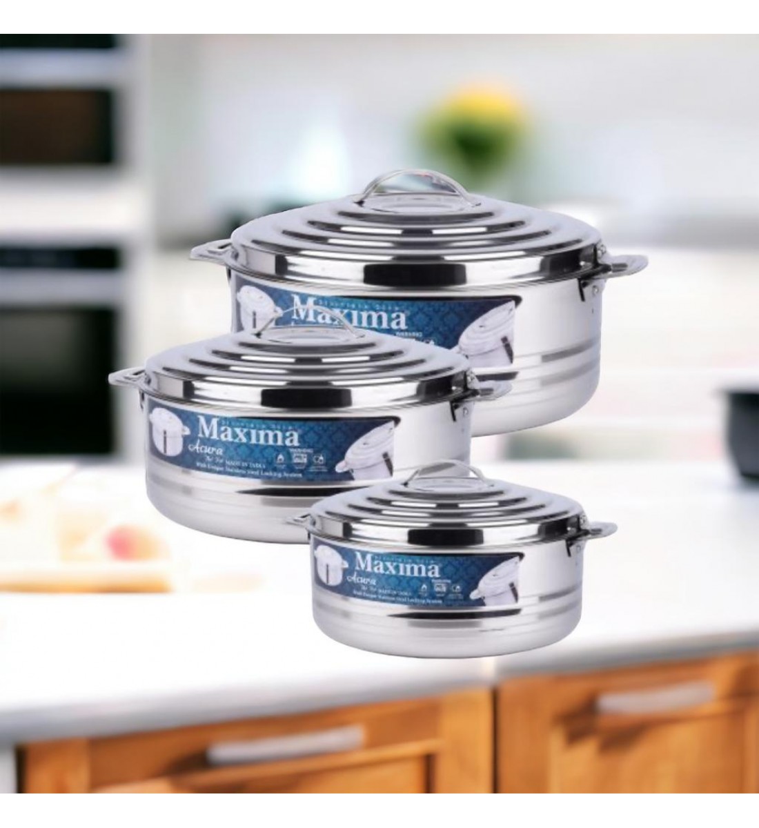 Akura large pot set of 3 pieces from Maxima, size: 3500+5000+8500 ml