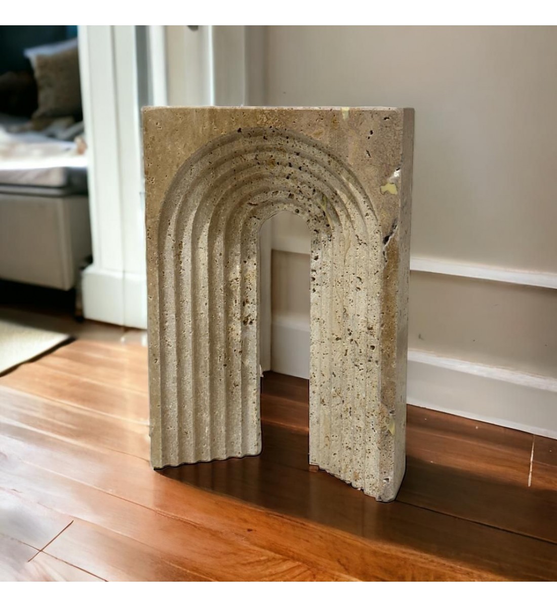 تحفة ديكور رخام ترافنتينو 25×17×5سم تحفة ديكور رخام ترافنتينو 25×17×5سم