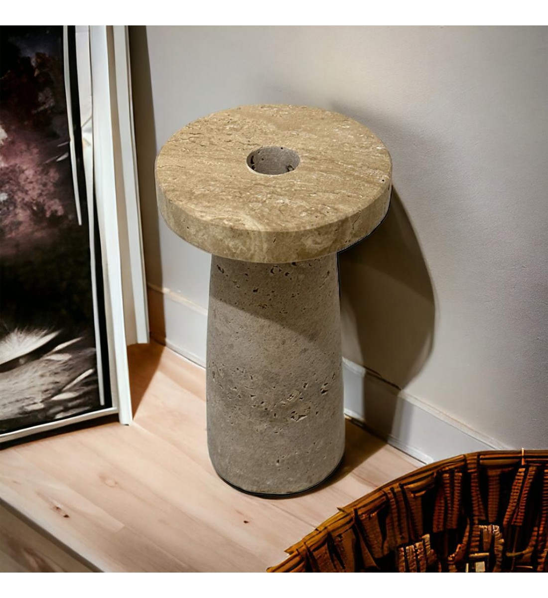  تحفة ديكور رخام ترافنتينو  16×9×9سم