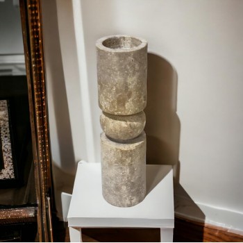   شمعدان رخام ترافنتينوا .30×8×8سم