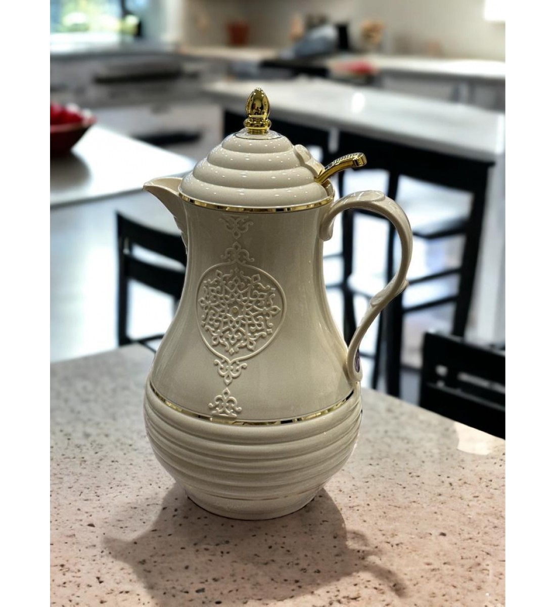 ترمس شاي وقهوة بتصميم راقي من تركوازي 1 لتر