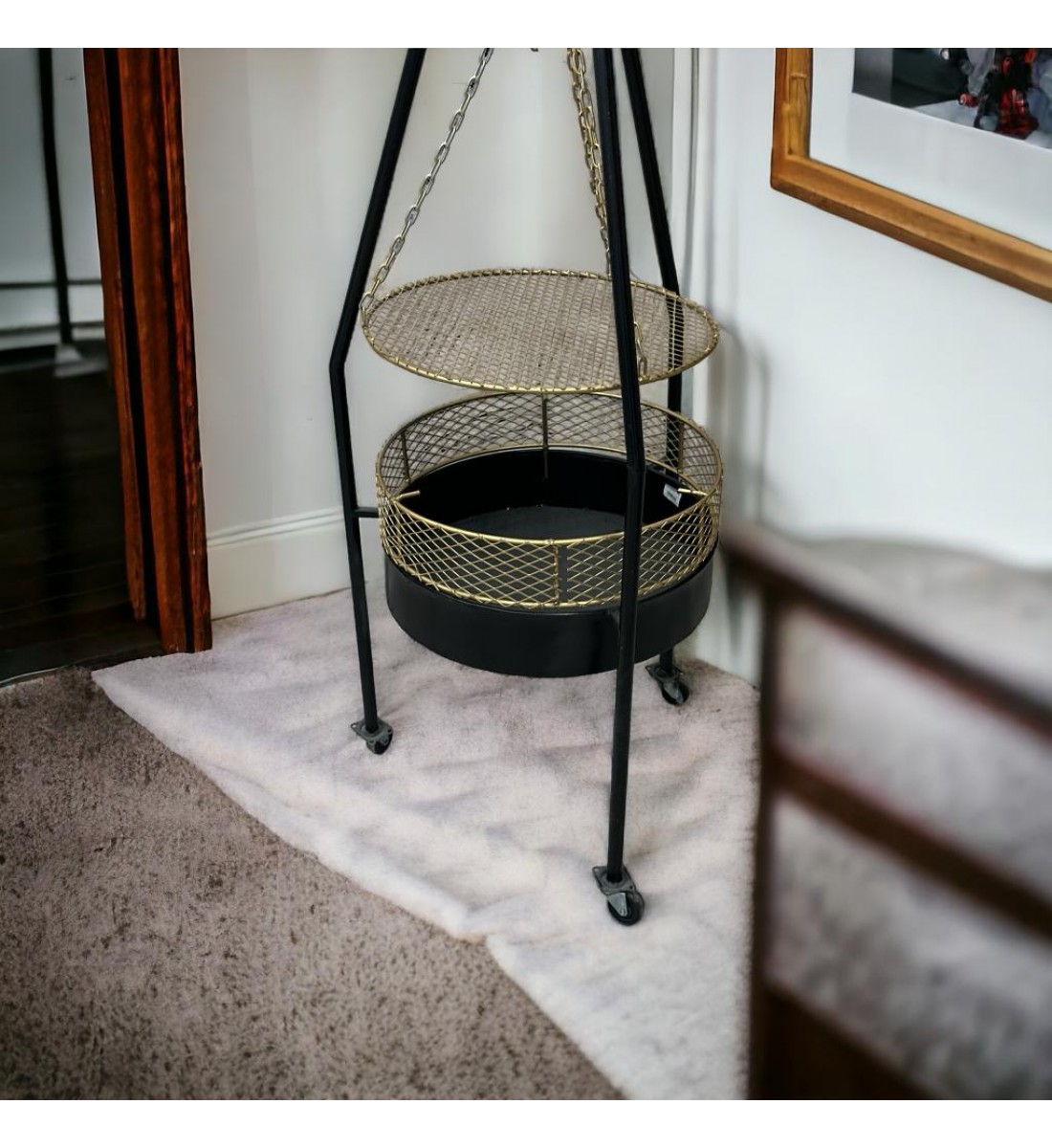 منقل حطب حديد 60سم 