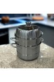 Mento steel pot, 2 layers, size 28