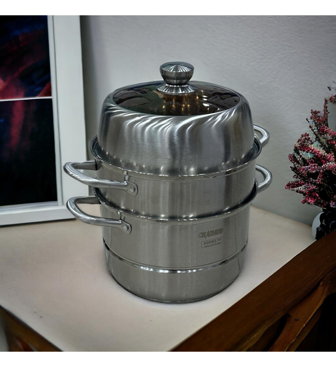 Mento steel pot, 2 layers, size 28