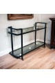 Serving stroller 2 glass floors 145 × 40× 92cm 