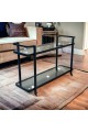 Serving stroller 2 glass floors 145 × 40× 92cm 