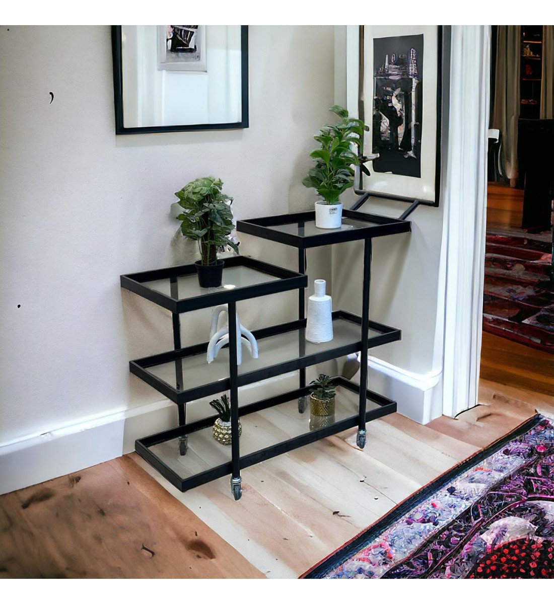 عربية تقديم3دور  زجاج 86×100× 40سم 