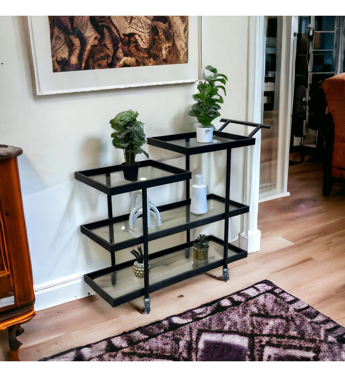 عربية تقديم3دور  زجاج 86×100× 40سم 