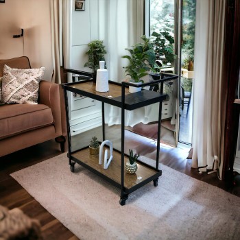 عربية تقديم2دور  خشب 80×96× 40سم 