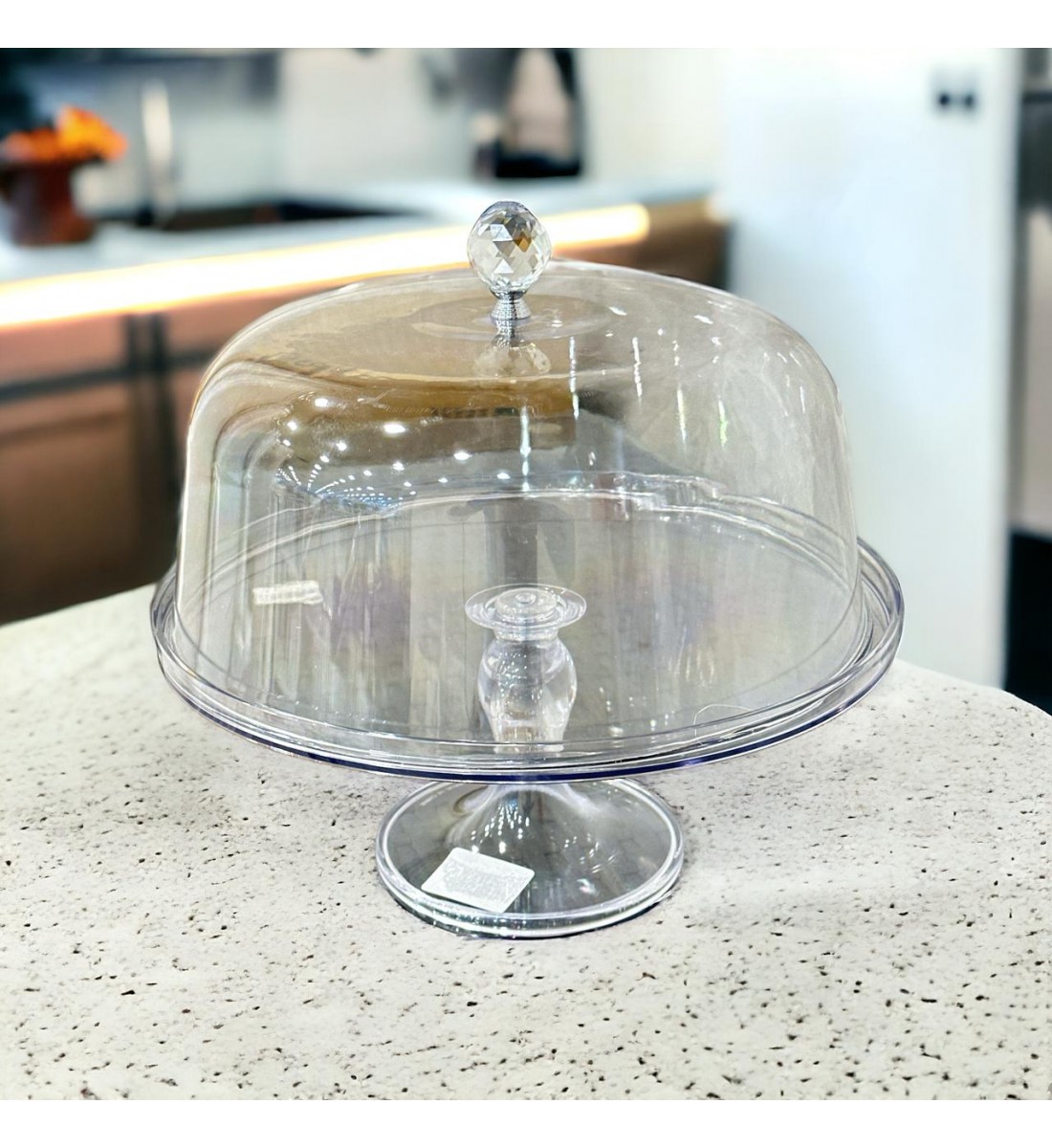 صينية تقديم بقاعدة اكرلك بغطاء 27×29 سم صينية تقديم بقاعدة اكرلك بغطاء 27×29 سم