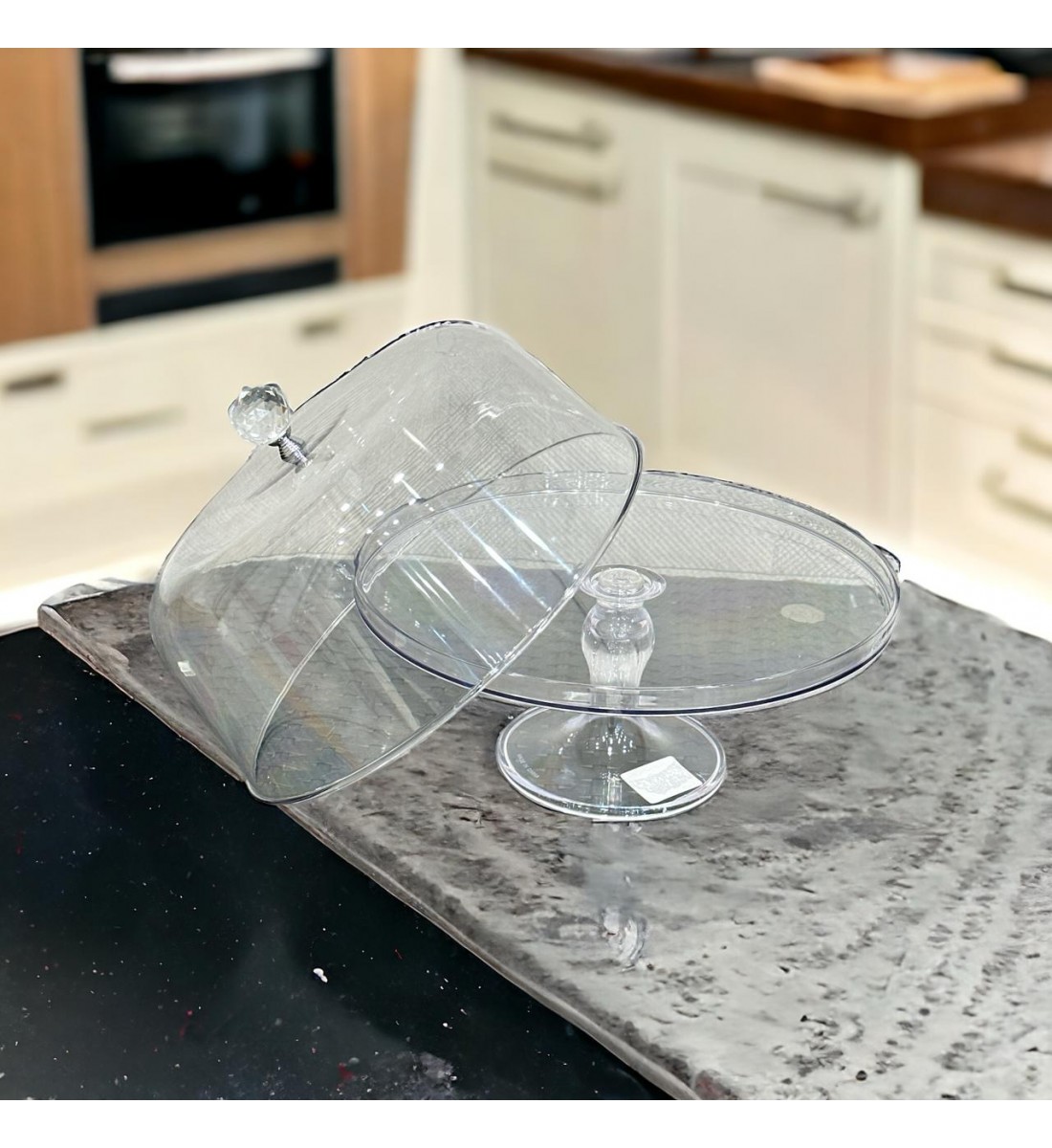 صينية تقديم بقاعدة اكرلك بغطاء 27×29 سم صينية تقديم بقاعدة اكرلك بغطاء 27×29 سم