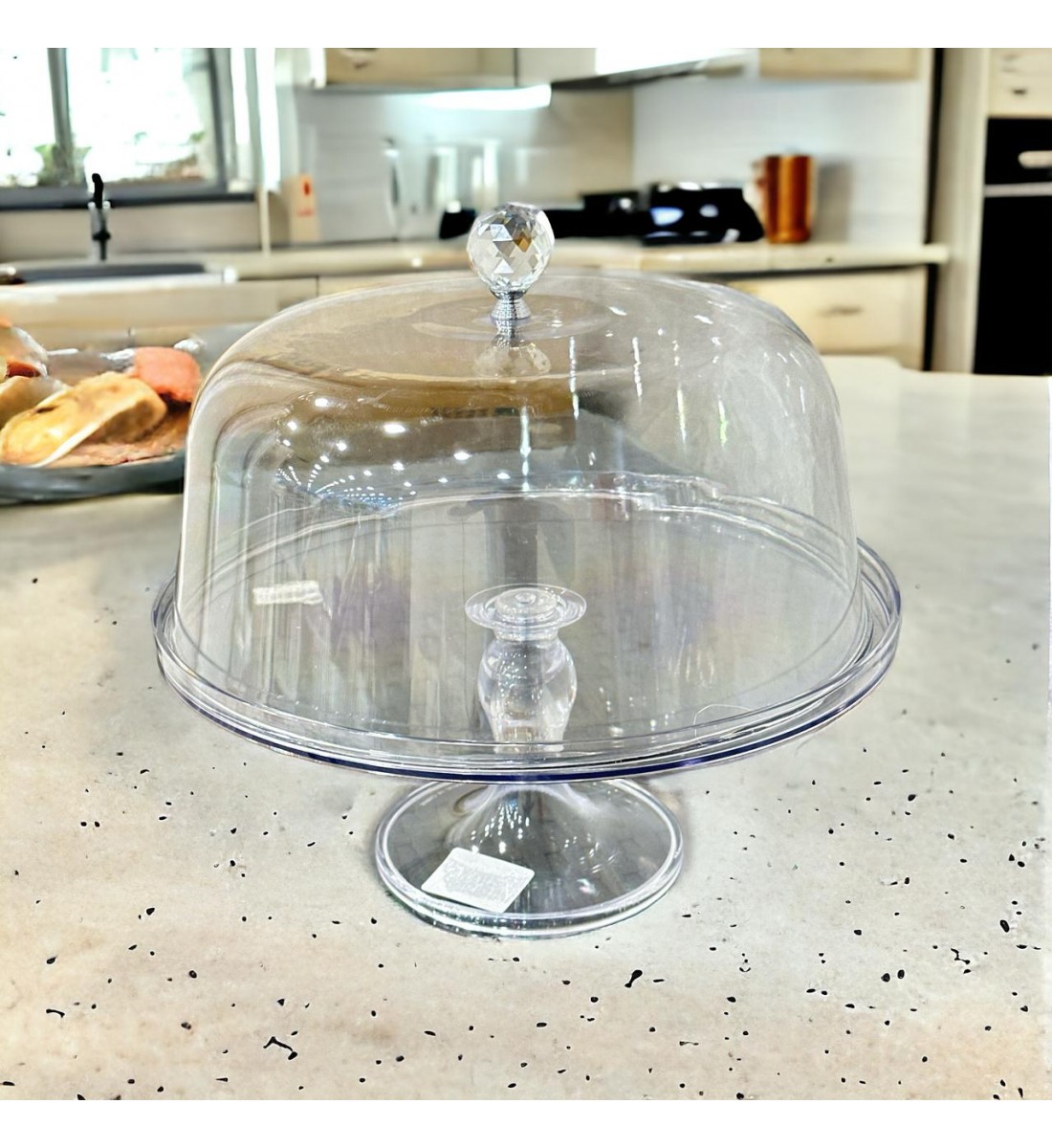 صينية تقديم بقاعدة اكرلك بغطاء 27×29 سم صينية تقديم بقاعدة اكرلك بغطاء 27×29 سم