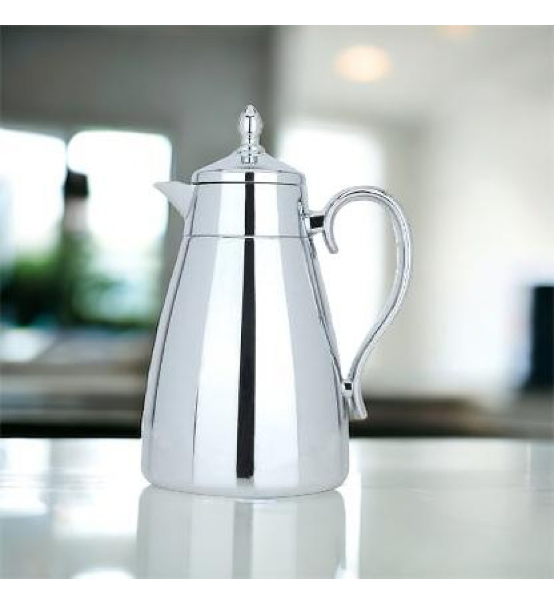 Thermos Shahd from the sword silver nickel preserved for the lane 1 liter 