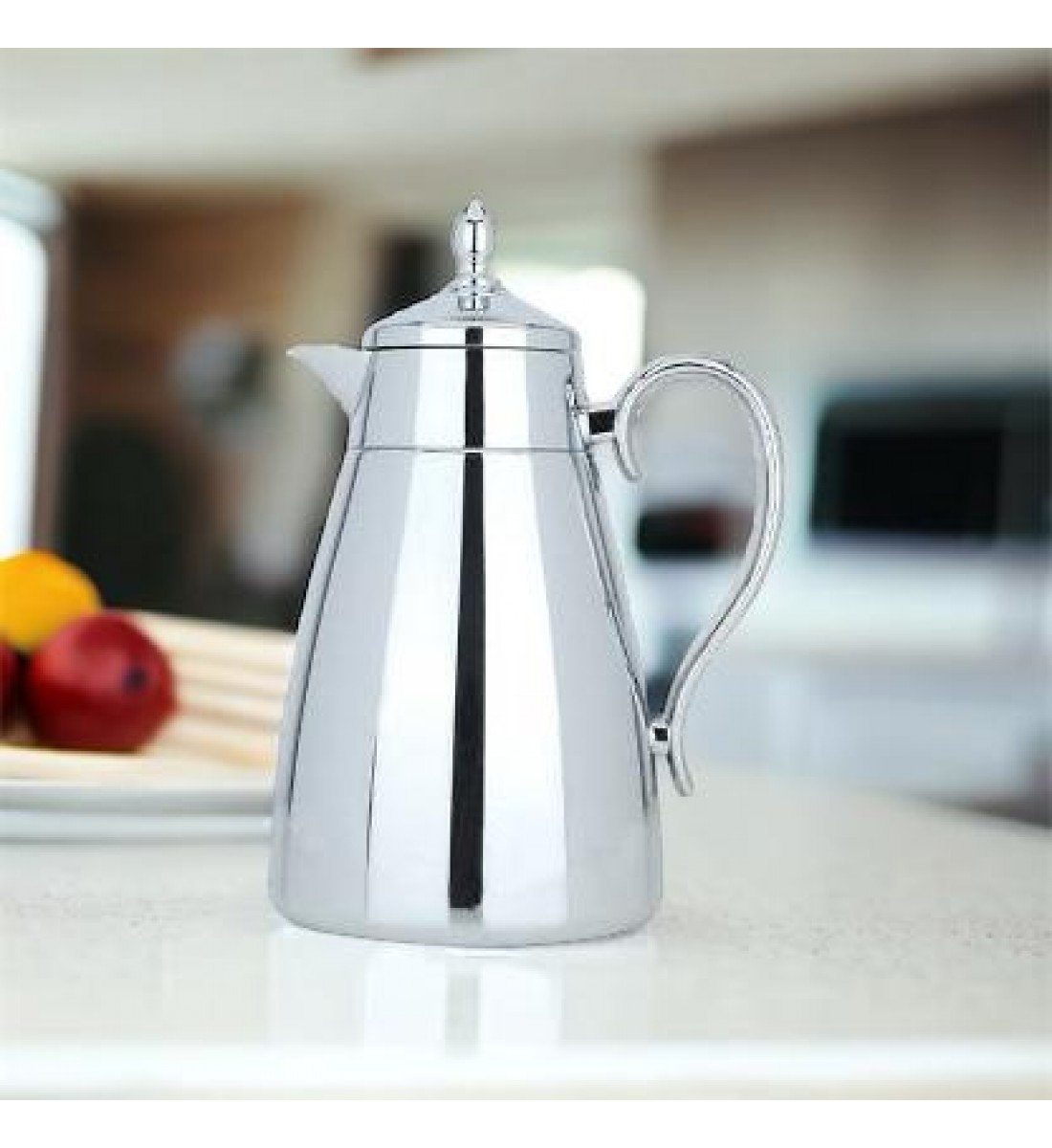 Thermos Shahd from the sword silver nickel preserved for the lane 1 liter 