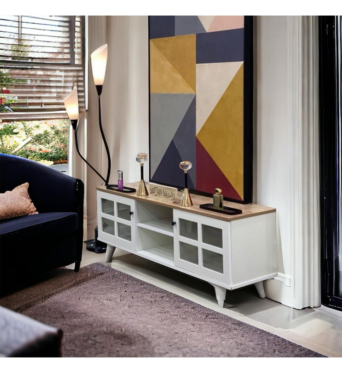   طاولة شاشة بلازما خشب 144×39×45سم 