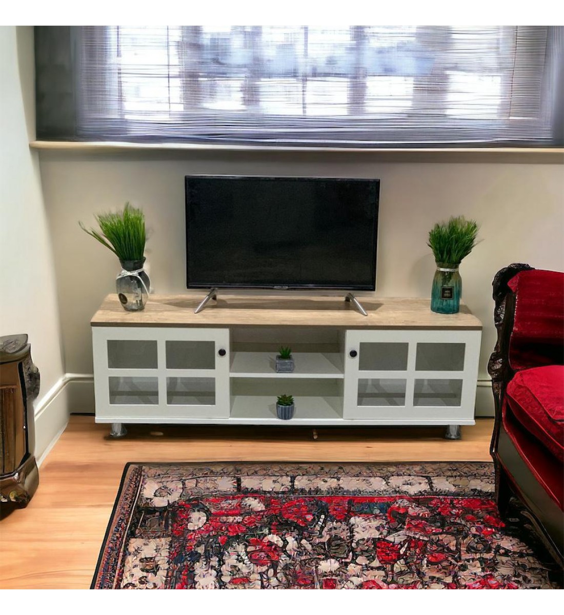   طاولة شاشة بلازما خشب 144×39×45سم 