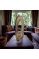 قطعة ديكور زجاج باليرينا تجريدية  لون بني - تيتانيا 40×24×8سم 
