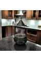 Indian buffet heater, black and silver, 1.5 liters