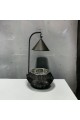 Indian buffet heater, black and silver, 1.5 liters