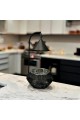 Indian buffet heater, black and silver, 1.5 liters