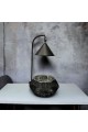Indian buffet heater, black and silver, 1.5 liters