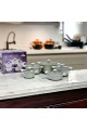  Light granite pots set 10 pieces 