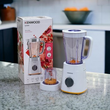 كينوود خلاط مع قطاعة ومطحنة وخاصية تكسير الثلج سعة 2 لتر 500 وات طراز OWBLP15.360WH أبيض