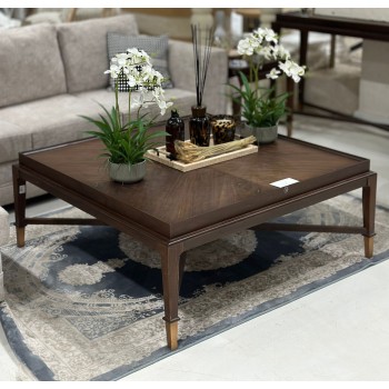 طاولة من الخشب قشرة الجوز تصميم فريد وجذاب لبيتك 120×120×50سم