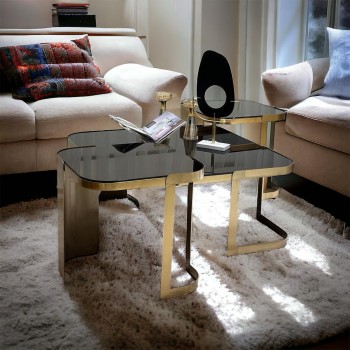 طقم طاولة 3قطع بتصميم اوربي فاخر40×90×90سم 