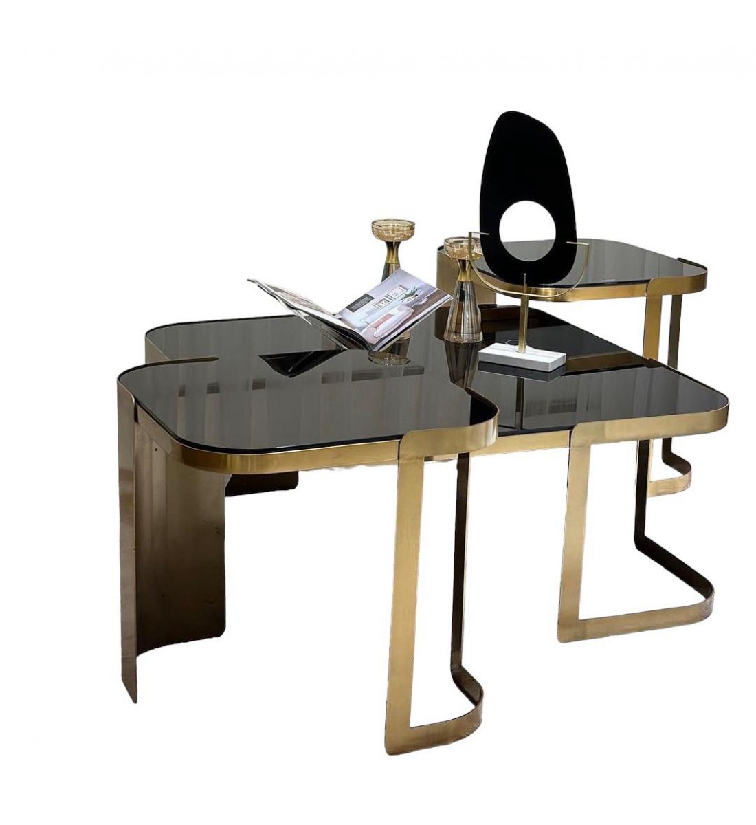طقم طاولة 3قطع بتصميم اوربي فاخر40×90×90سم 
