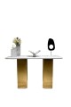 Entrance table, gray steel, ceramic surface, 81 x 140 x 40 cm