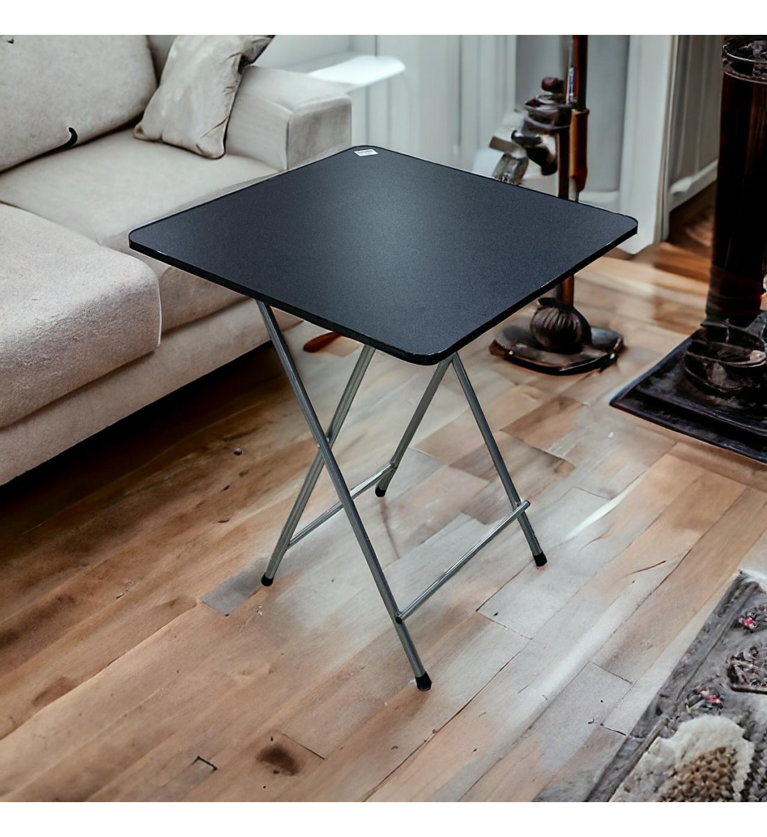 طاولة مربعة قابلة للطي زيوس 59×59×71سم اسود 