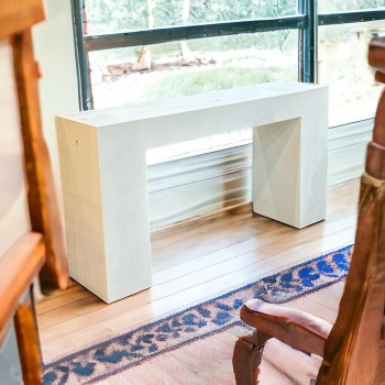 كونسول مدخل البيت ابيض 160×40×85سم 