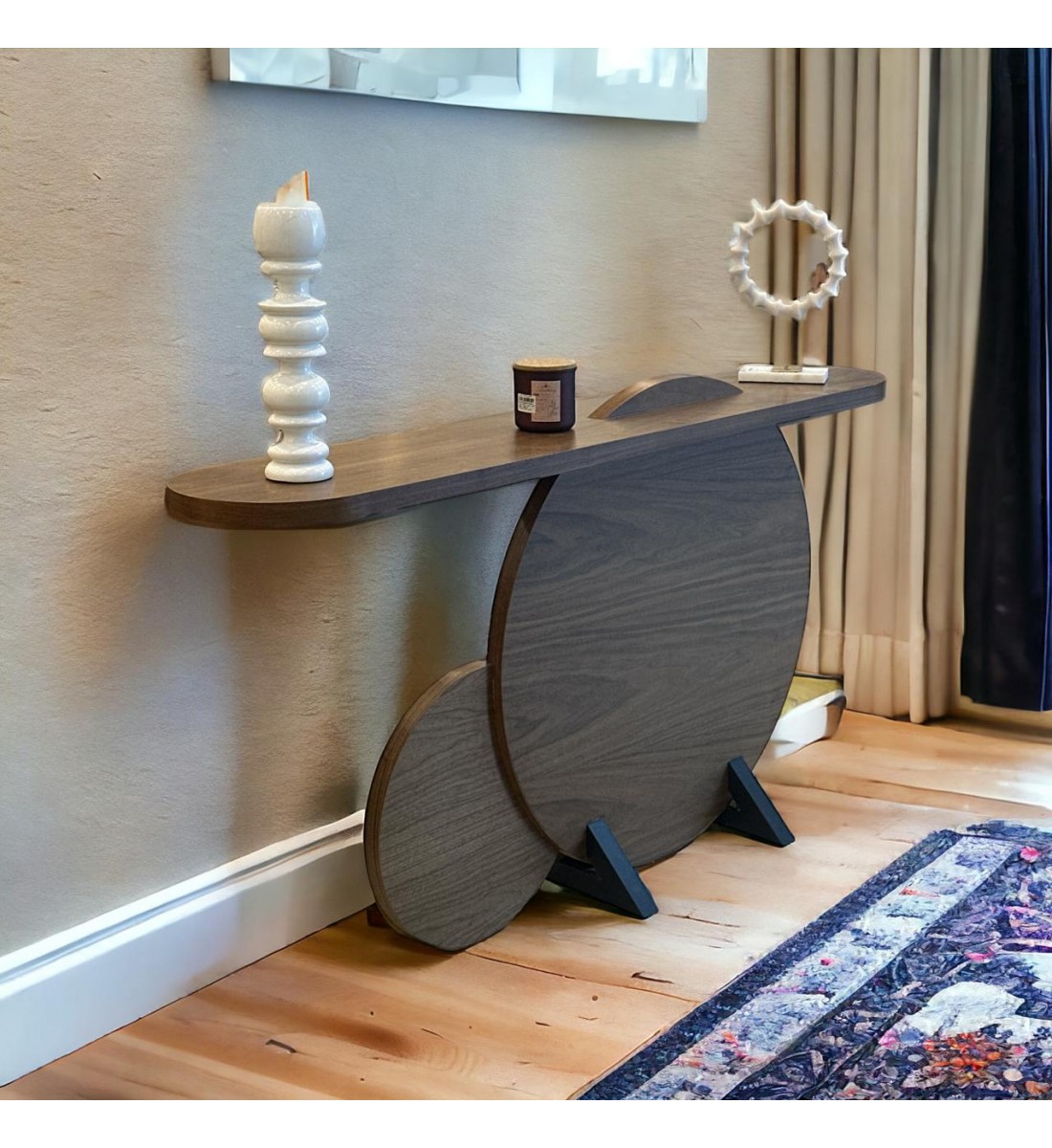 طاولات كونسول خشب كفر قشرة تصميم تتناسب ذوقكم 160×30×85سم 