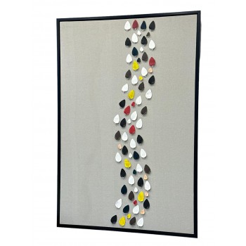    لوحه زينة حائط كانفاس باطار اسود 150×100سم 