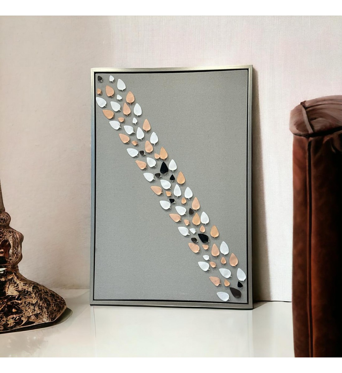    لوحه زينة حائط كانفاس باطار ذهبي120×80سم 