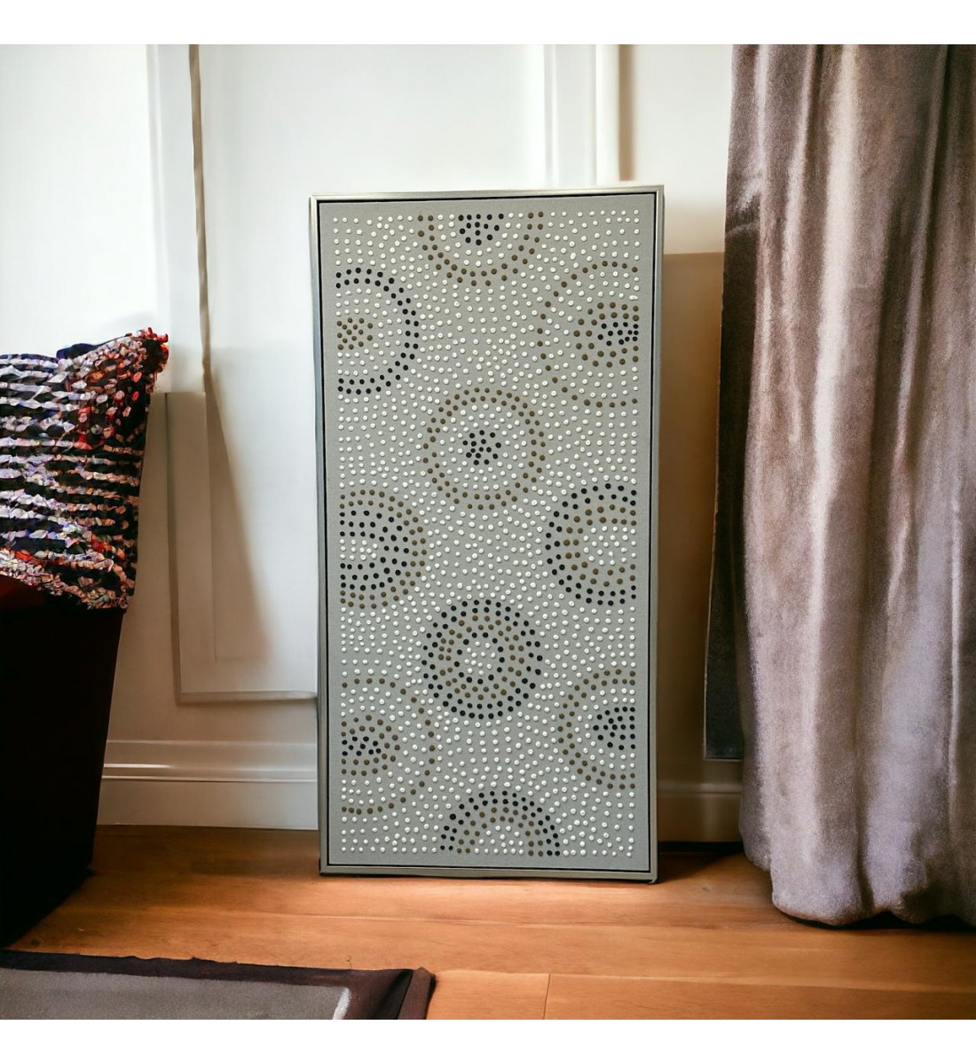    لوحه زينة حائط كانفاس باطار ذهبي200×100سم 