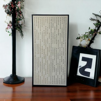    لوحه زينة حائط كانفاس باطار اسود 200×100سم 