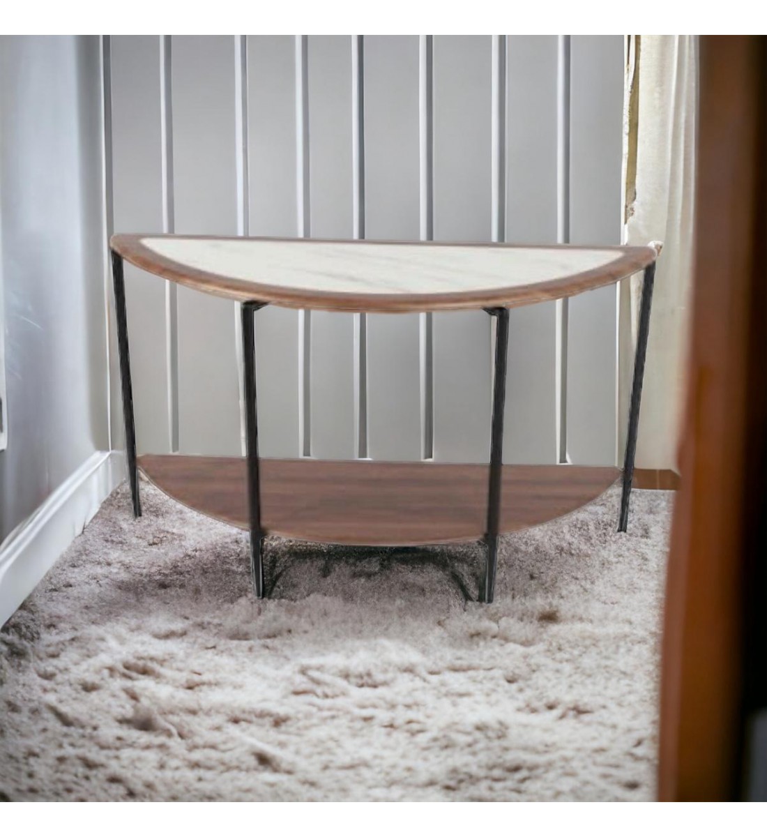 طاولة مدخل كونسول خشب 119×43×70سم 