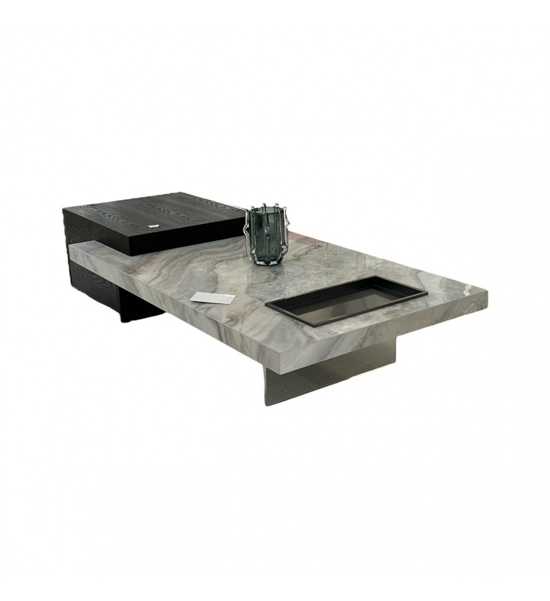 طاولة خدمة خشب تصميم وابداع هندسي36×160×75سم 