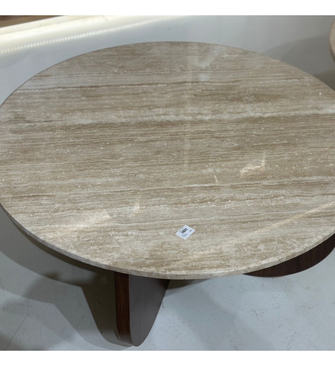 طاولة وسط رخام ترافنتينوا بيج 50×100×100سم طاولة وسط رخام ترافنتينوا بيج 50×100×100سم