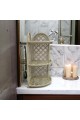 3 floors, beige plastic corner bathroom shelf, 63 x 28 x 35 cm