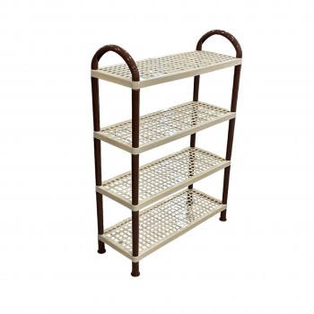 حامل أطباق بلاستيك4طبقات بيج 55×21×81سم 