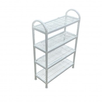 حامل أطباق بلاستيك4طبقات ابيض 55×21×81سم 