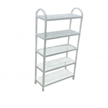 حامل أطباق بلاستيك4طبقات ابيض 55×21×100سم 