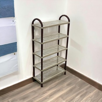 حامل أطباق بلاستيك4طبقات بيج 55×21×100سم 