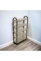 4-layer plastic dish rack, beige, 55 x 21 x 100 cm