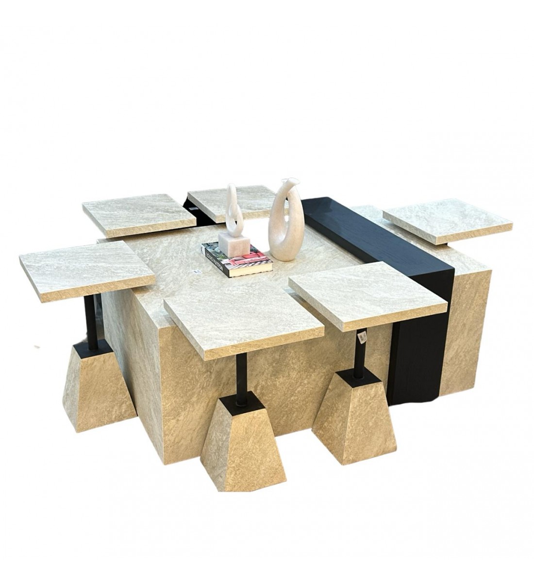 طقم طاولات بديل الرخام 1+6سم طقم طاولات بديل الرخام 1+6سم