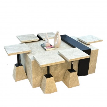 طقم طاولات بديل الرخام 1+6سم